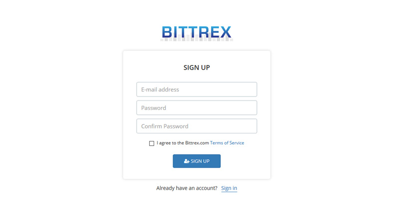 Bittrex Register